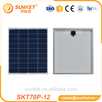 12v 36cells small solar panel of 70w poly solar module with cheap price